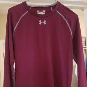Long sleeve Under Armour Heat Gear compression shirt, size large